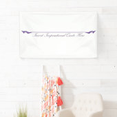 ここに感動的引用文を挿入 – 紫 横断幕 (インサイチュ)