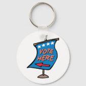 ここに投票のサイン キーホルダー (正面)