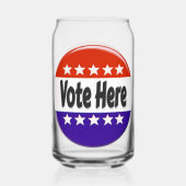 ここに投票 ガラス缶 (正面)