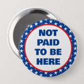 ここに抗議する報酬を受けていない 缶バッジ (正面&裏面)