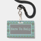 ここに救済 バッジ (裏面（ネックストラップ付）)