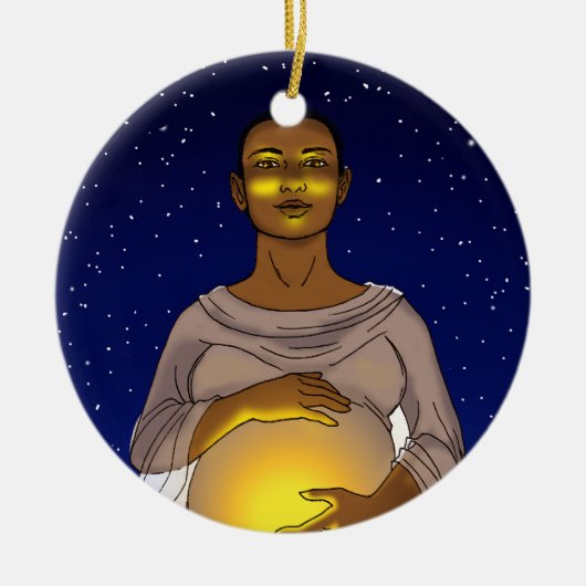 ここに日曜日のオーナメントを来ます セラミックオーナメント (正面)