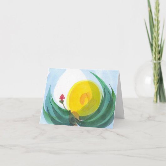 ここに日曜日、第2、小さいNotecardを来ます カード (正面)