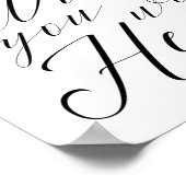 ここに書の記念碑が来てほしい ポスター (角)