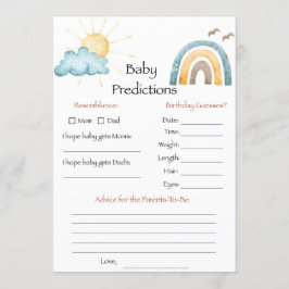 ここに来たぞ 赤ちゃんの予言ゲーム ソン・ベイビー 招待状