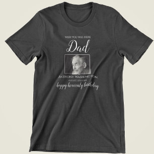 ここに来てほしい  フォト誕生日メモリアル Tシャツ