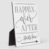 ここに来て幸いにも結婚ここに フォトプラーク (側面)