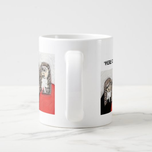 "ここに来ますDaの裁判官"を ジャンボコーヒーマグカップ (裏面)