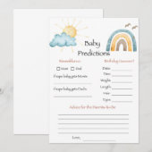 ここに来るぞ 赤ちゃん予言ゲーム ソン・ベイビー 招待状 (正面/裏面)