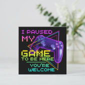ここに来るためにゲームを中断しました どういたしまして (スタンド正面)