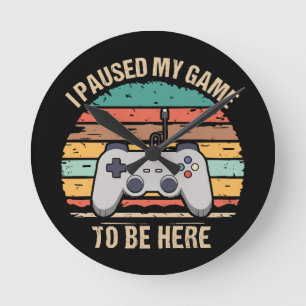 ここに来るためにゲームを中断しました ラウンド壁時計