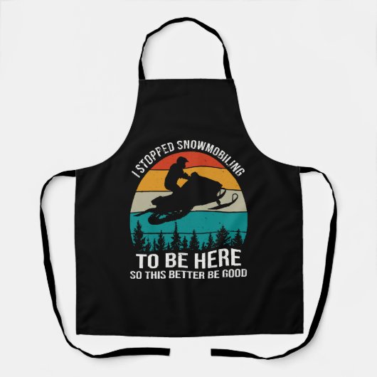 ここに来るためにスノーモービルをやめた エプロン (正面)