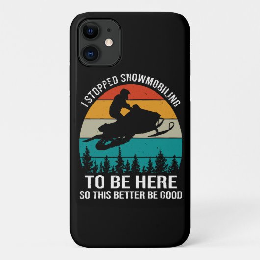 ここに来るためにスノーモービルをやめた Case-Mate iPhoneケース (裏面)