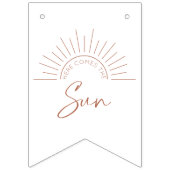 ここに来太陽の赤ん坊のシャワーの束のフラグ バンティングフラッグ (第2の旗)