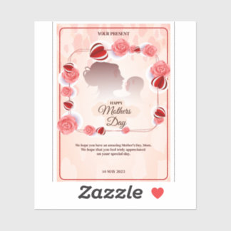 ここに母の日のメッサのためのタイトルアイディアをいくつか示す シール