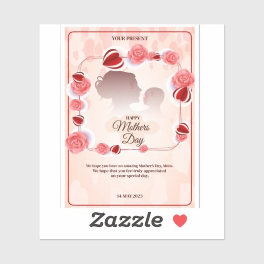 ここに母の日のメッサのためのタイトルアイディアをいくつか示す シール (シート)