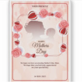 ここに母の日のメッサのためのタイトルアイディアをいくつか示す シール (正面)