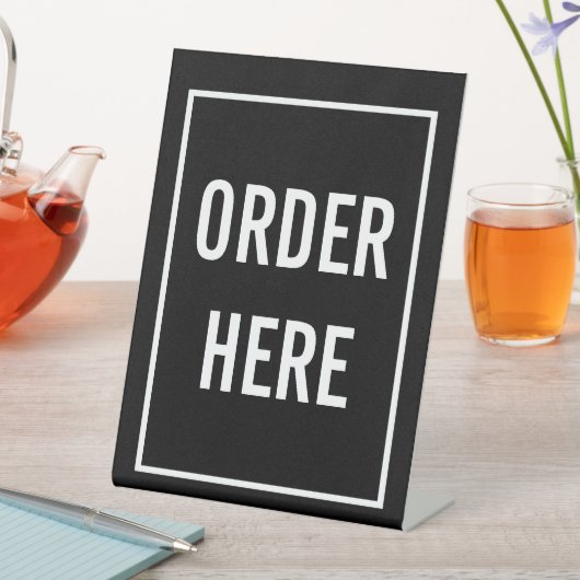 ここに注文 台座サイン (インサイチュ)