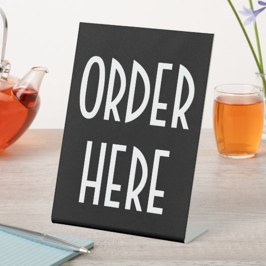 ここに注文 台座サイン (インサイチュ)