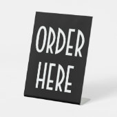 ここに注文 台座サイン (正面)