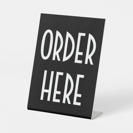 ここに注文 台座サイン (正面)