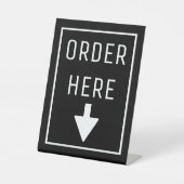 ここに注文 台座サイン (正面)