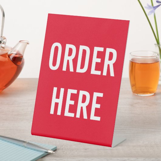 ここに注文 台座サイン (インサイチュ)