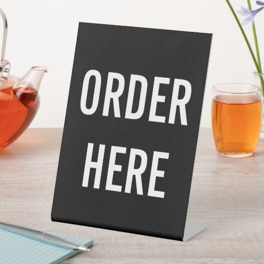 ここに注文 台座サイン (インサイチュ)