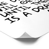 ここに猫のスケッチがある ポスター (角)