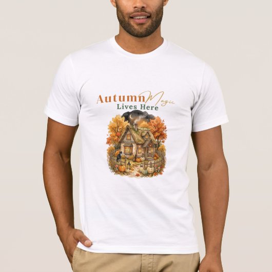 ここに生きる秋の魔法 Tシャツ (正面)