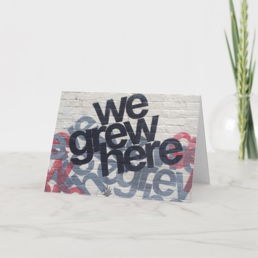 ここに生まれた カード (正面)