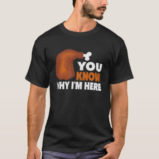 ここに私がいる理由は分かるサンクスギビングの食事 ロングスリーブ Tシャツ