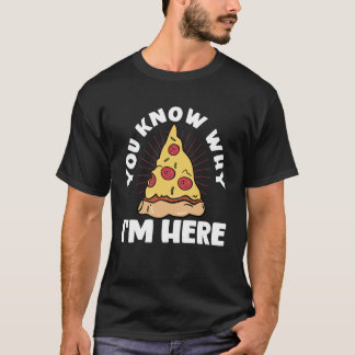 ここに私がいる理由わかるよねピザロングスリーブ Tシャツ