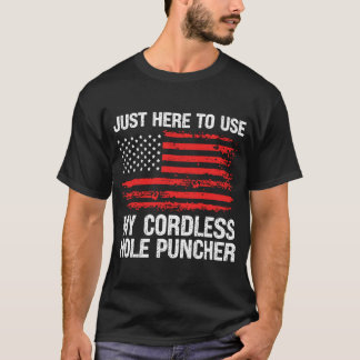 ここに私のコードレス穴パンチャー銃を使うために Tシャツ