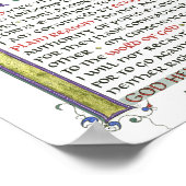 ここに私は神の私マーチンルター救済引用文立つ ポスター (角)