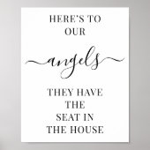 ここに私達の天使の記念碑の印刷可結婚能がある ポスター (正面)