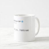 ここに私達は行きます コーヒーマグカップ (正面右)