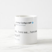 ここに私達は行きます コーヒーマグカップ (中央)