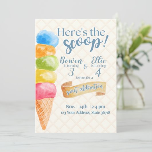 ここに秘密の情報がある 招待状 (スタンド正面)