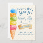 ここに秘密の情報がある 招待状 (正面/裏面)