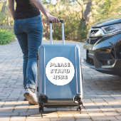 ここに立ってモダンタイポグラフィ土間 シール (スーツケースインサイチュ)