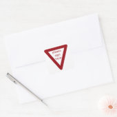 ここに署名してください スクエアシール (封筒)