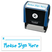 「ここに署名して」ゴム印 セルフインキングスタンプ (インサイチュ)