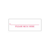 ここに署名するカスタム文字署名 セルフインキングスタンプ (デザイン)