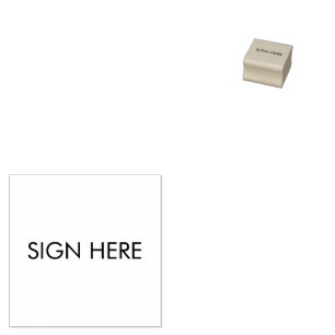 ここに署名 書類用のゴムスタンプ ラバースタンプ