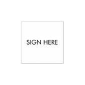 ここに署名 書類用ゴムスタンプ ラバースタンプ (インプリント)