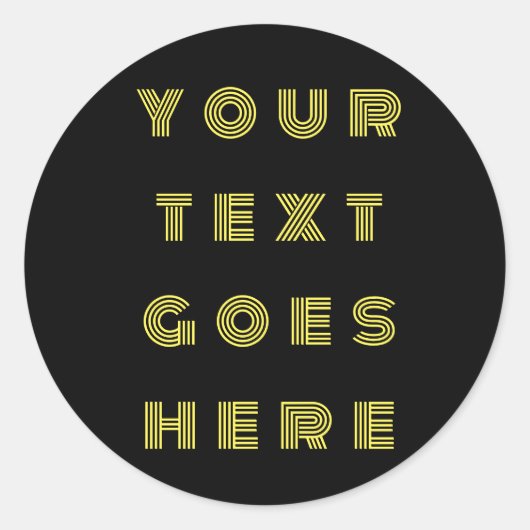 ここに自分のテキストを個人的に変更 ラウンドシール (正面)