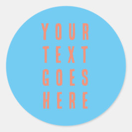 ここに自分のテキストを個人的に変更 ラウンドシール