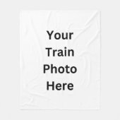 ここに自分の写真を追加 フリースブランケット (正面)