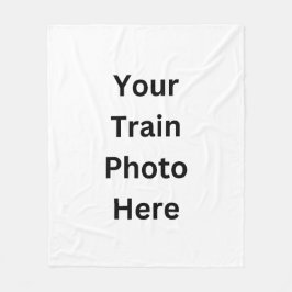 ここに自分の写真を追加 フリースブランケット